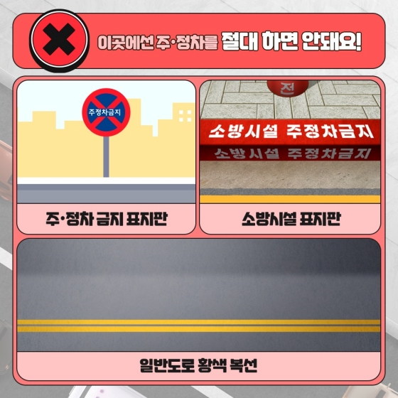 불법주정차 기준 및 과태료