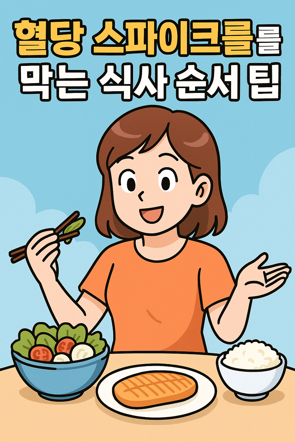 혈당 스파이크를 막는 식사 순서 팁 관련사진