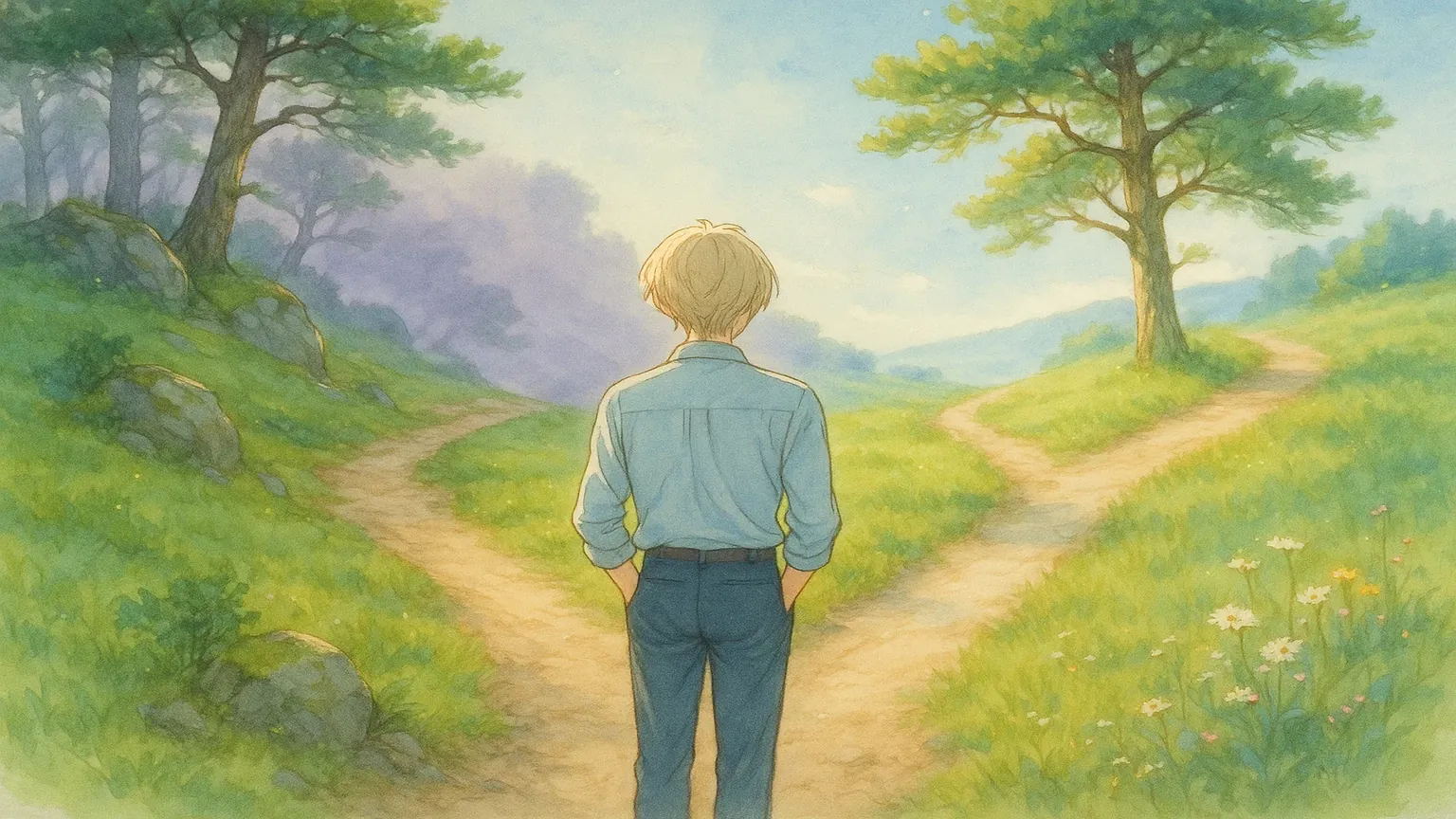 갈림길에 서 있는 사람의 이미지. 한쪽 길은 '공소기각'이라는 맑은 하늘로, 다른 한쪽 길은 '양형참작'이라는 안개 낀 길로 이어져, 전략적 선택의 중요성을 암시하는 이미지