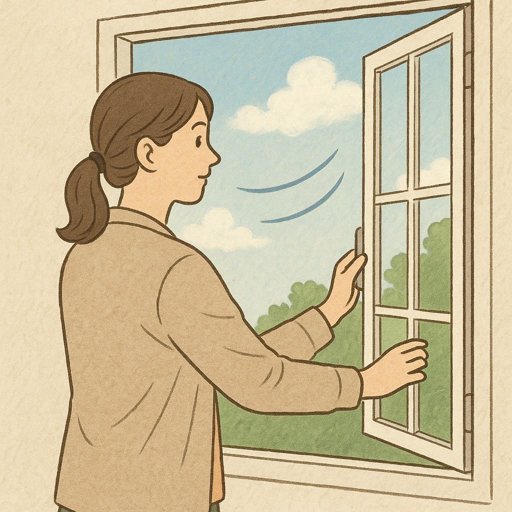 독감을 예방하는 환기