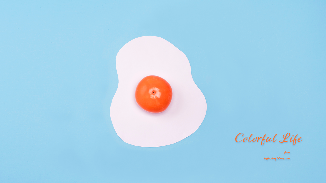 04 홍시 C - Colorful Life 주황색배경화면