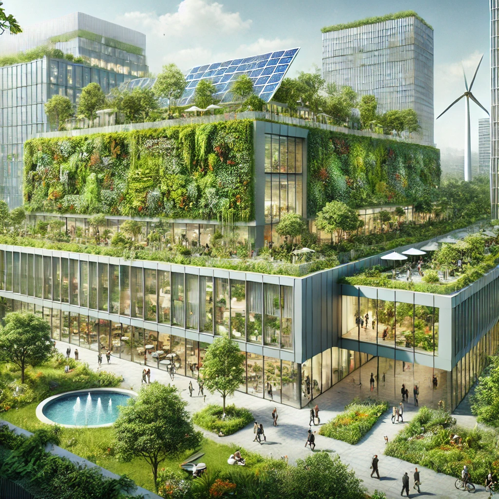 자연과 조화를 이루는 녹색 건축물 사례