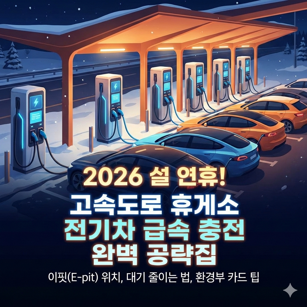 2026 설 연휴 고속도로 휴게소 전기차 충전소 위치 및 급속 충전 완벽 가이드