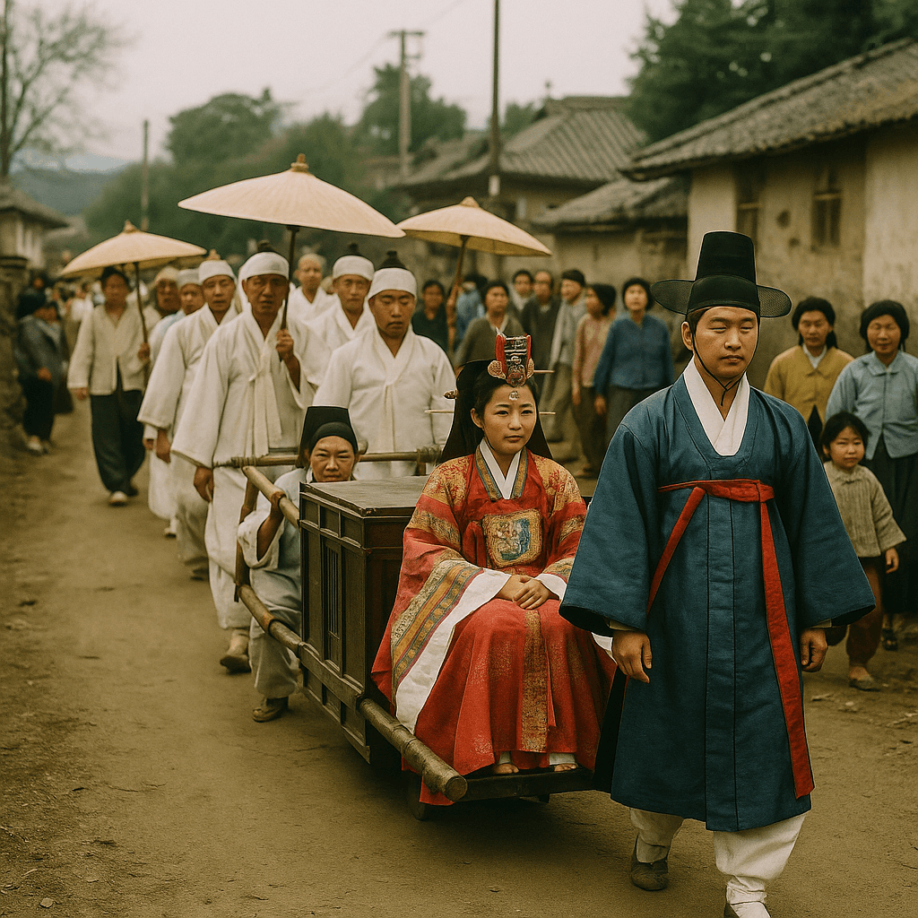 사라진 전통혼례 행렬의 풍경 – 길 위의 축제, 삶의 약속