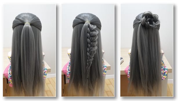 장미헤어스타일 시술과정1