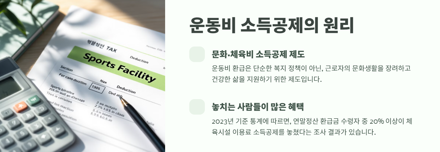 운동비 소득공제 신청 방법