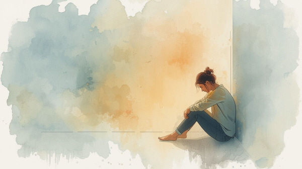 ISFP의 죄책감은 결국 진심이 전해지기를 바라는 마음에서 비롯됩니다. 그만큼 이들은 관계 속에서 따뜻함과 의미를 중요하게 생각하는 사람들입니다에 관한 그림입니다.
