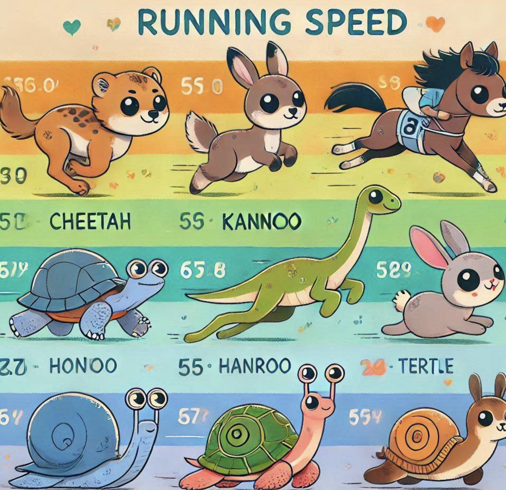 사람 포함 여러가지 동물의 빠르기 속력 세상에서 가장 빠른 동물은 무엇일까?