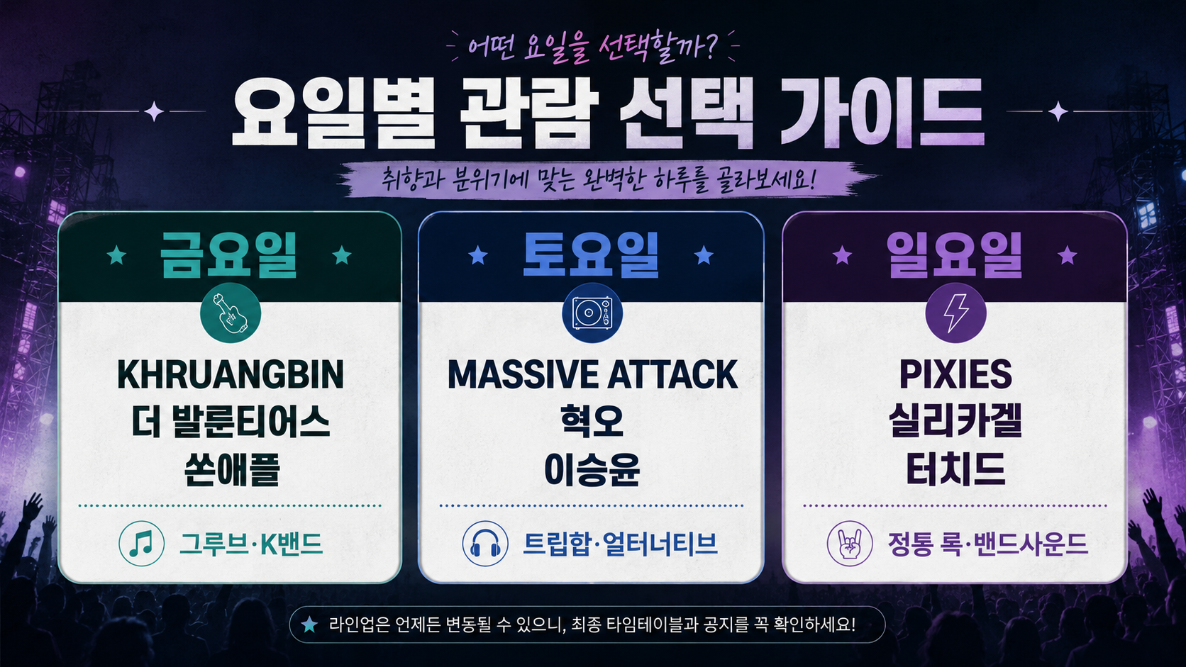 펜타포트 준비물 체크리스트