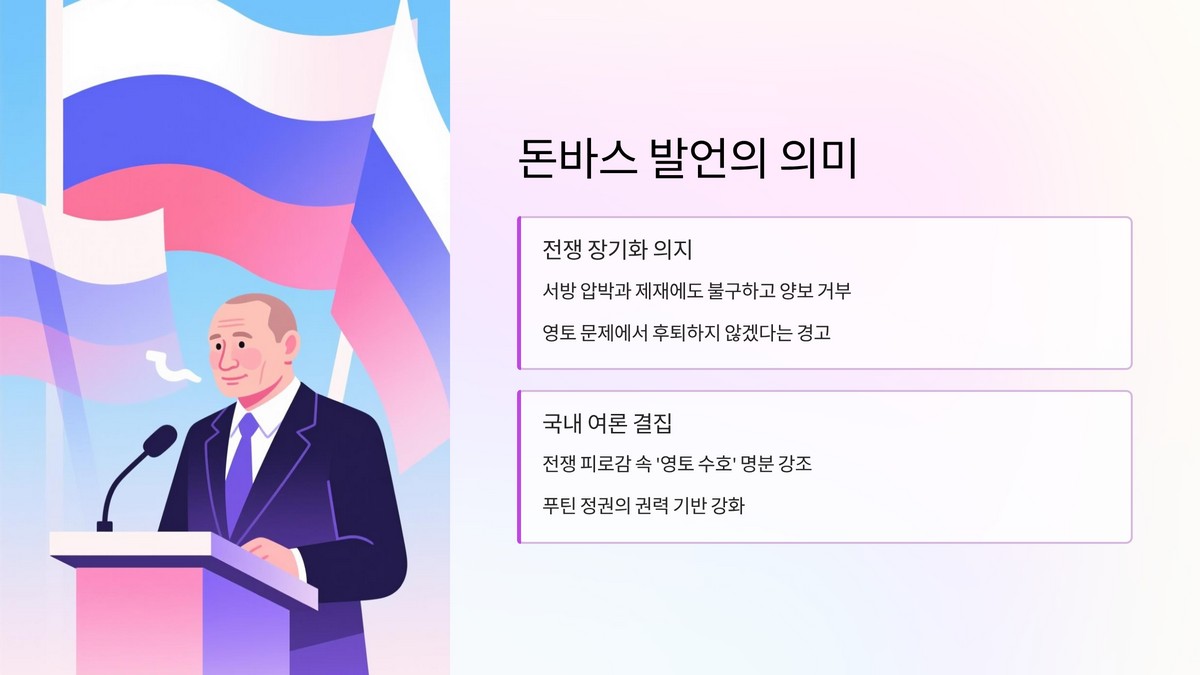 전쟁 장기화 의지