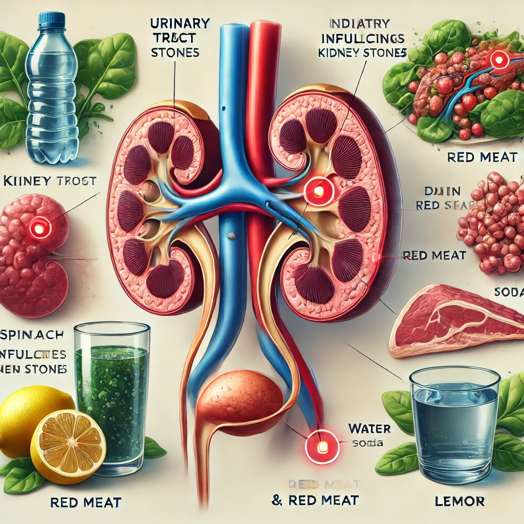 신장 결석을 유발하는 음식, 예방하는 음식