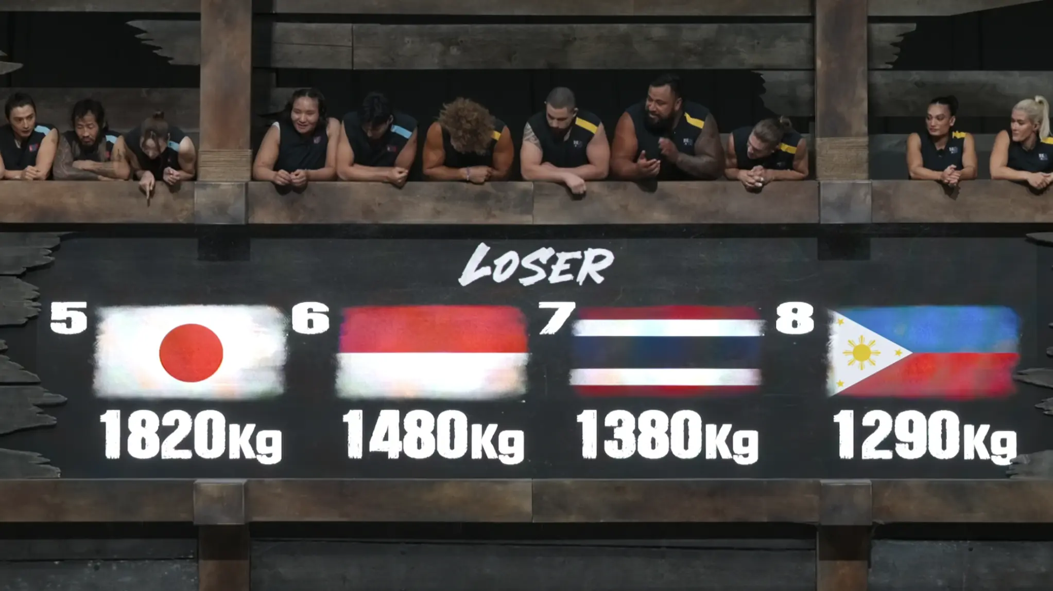 난파선 퀘스트 패배 국가 일본, 인도네시아, 태국, 필리핀