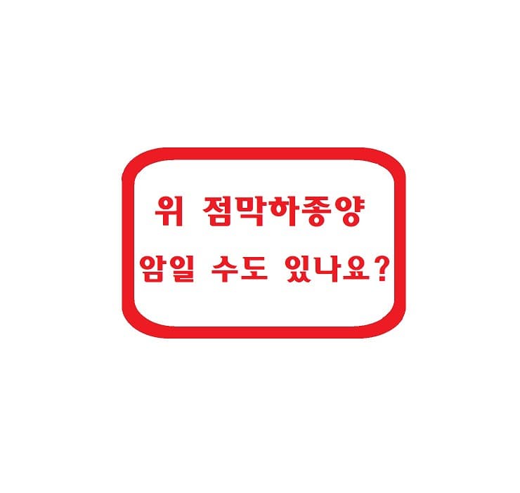 위 점막하종양 – 암일 수도 있나요?
