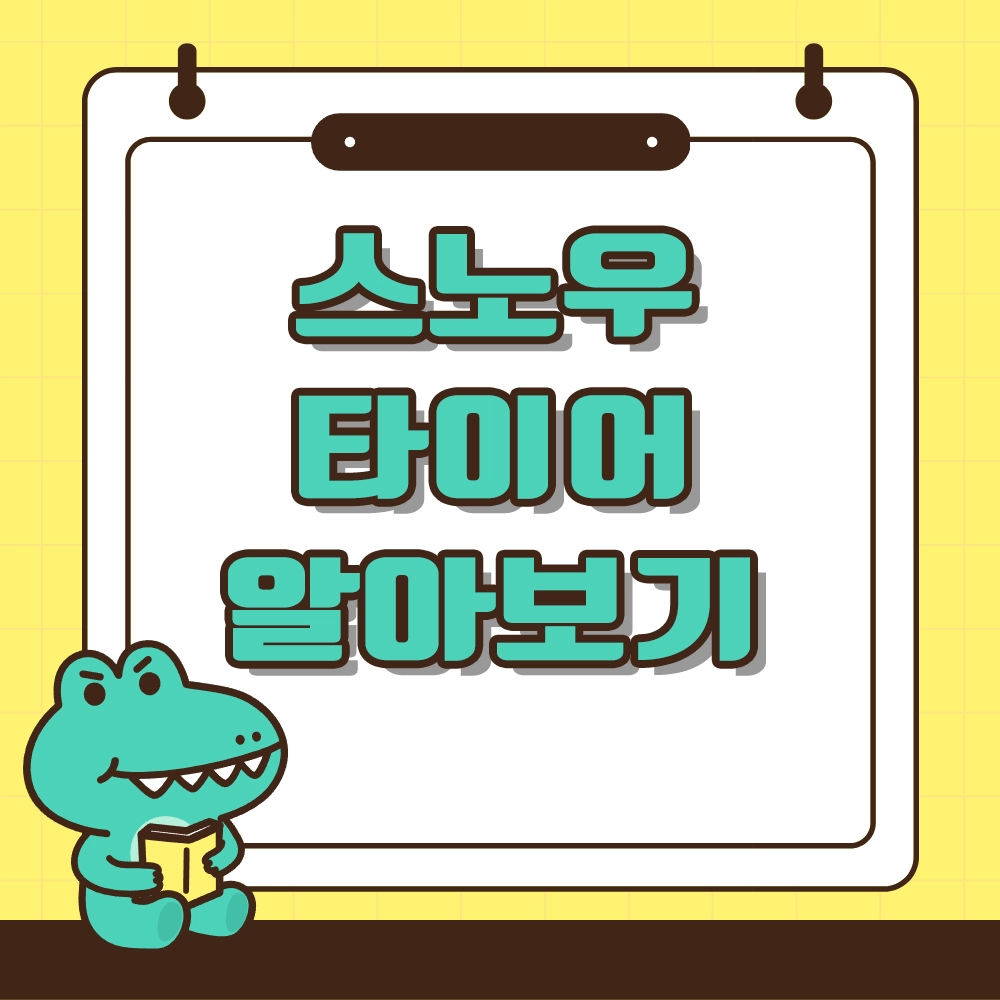 스노우타이어 알아보기