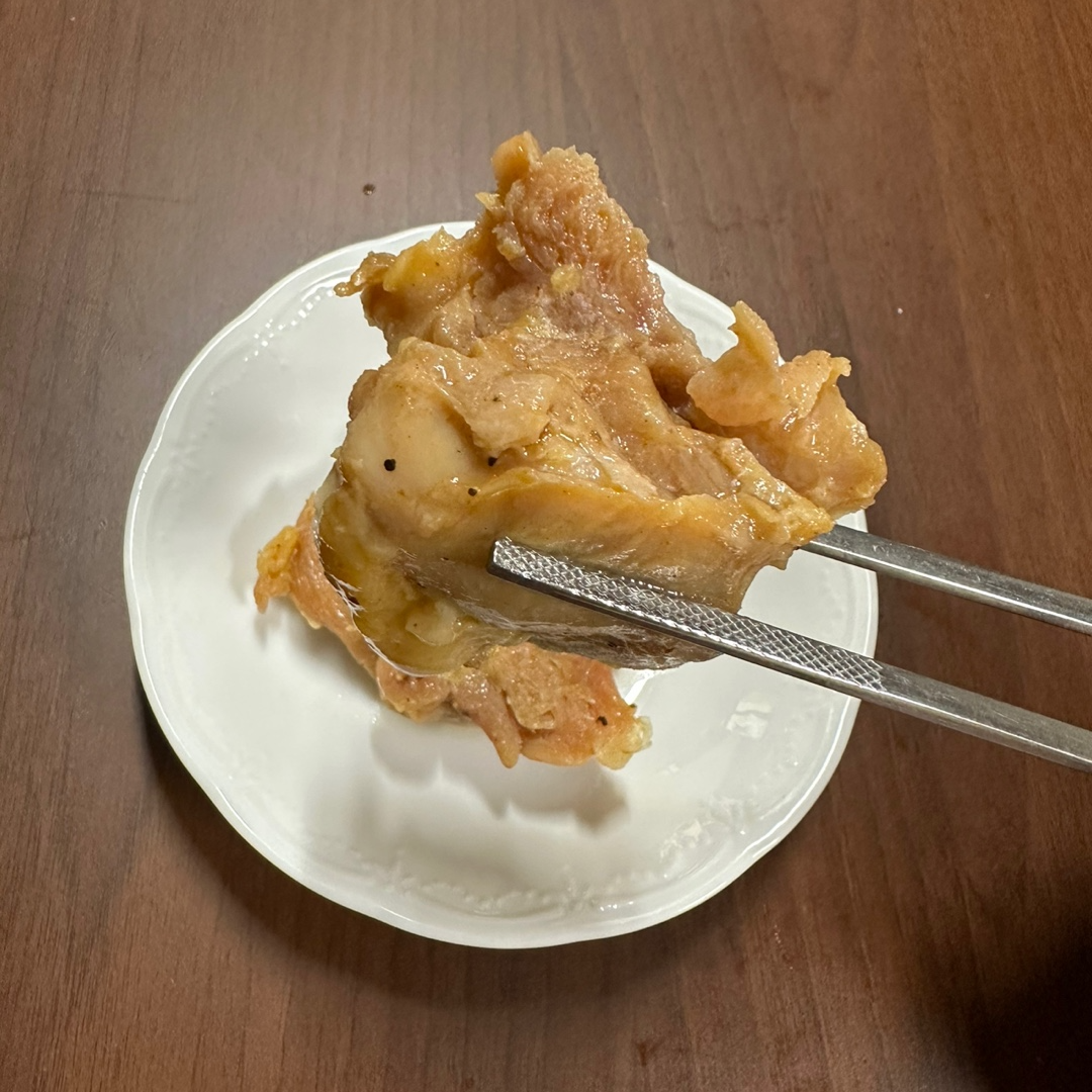 통닭다리살의 단면