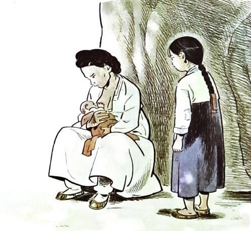 <담을 넘은 아이> 삽화