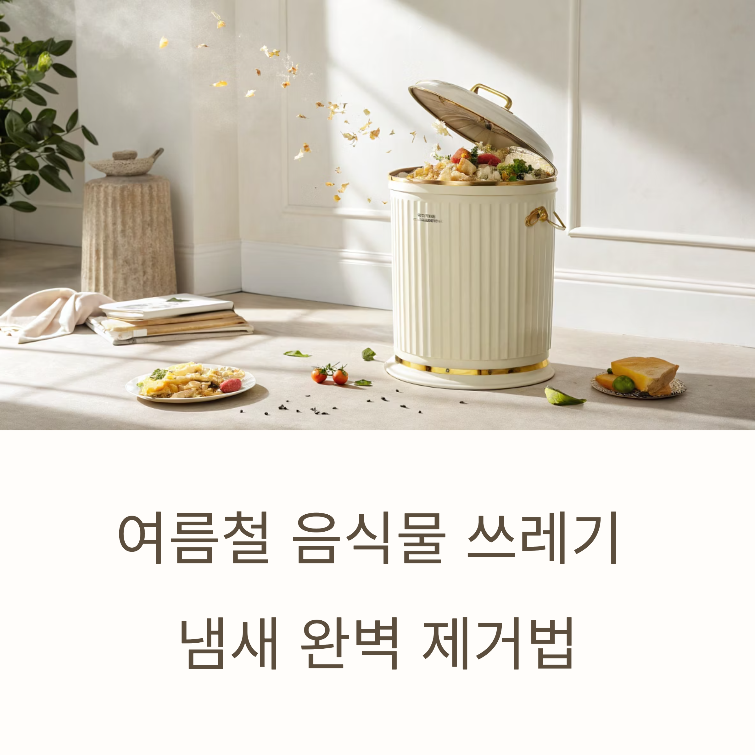 여름철 음식물쓰레기 냄새: 완벽하게 제거하는 스마트 꿀팁