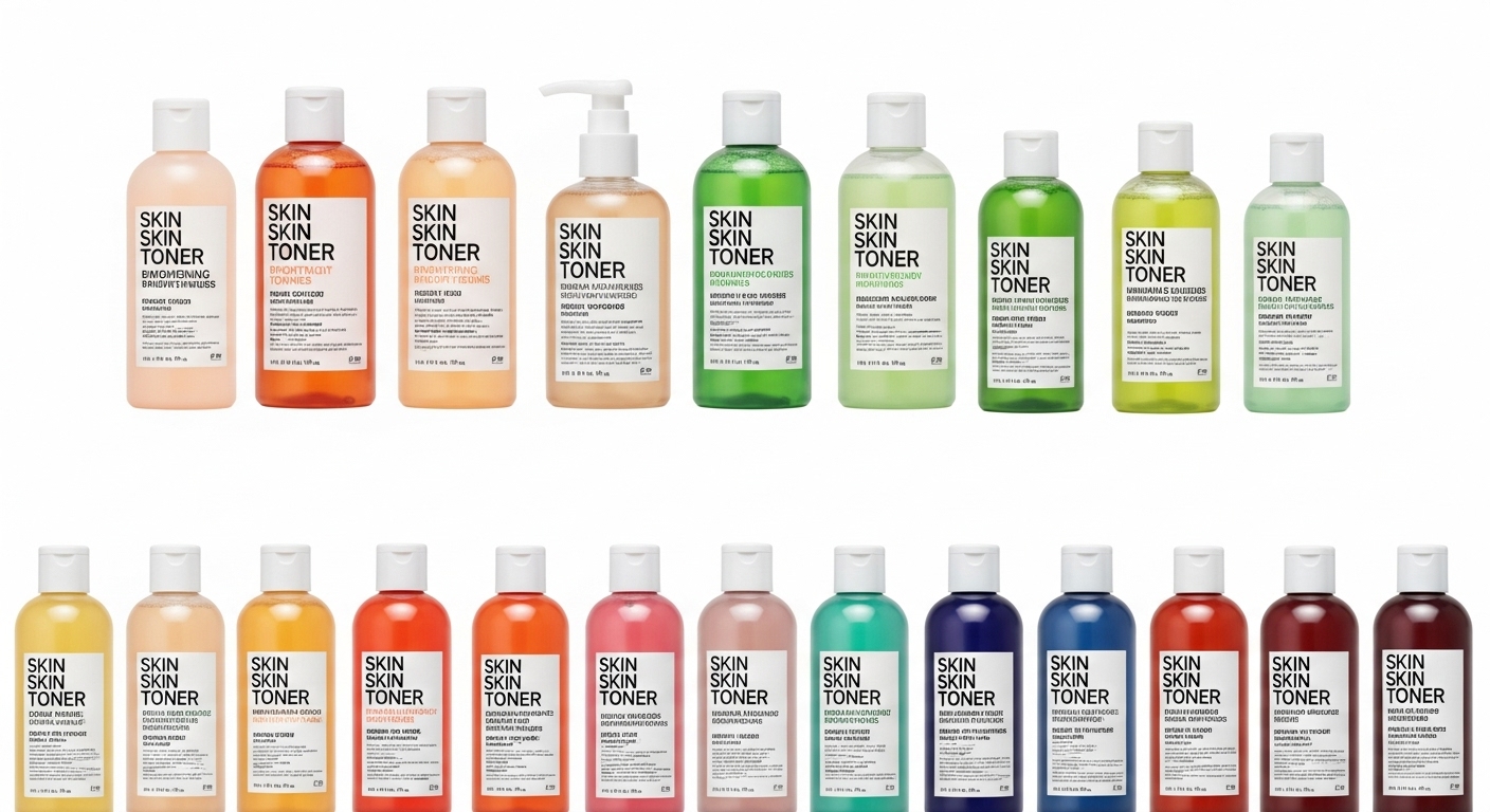 다양한 성분의 토너 (예시)