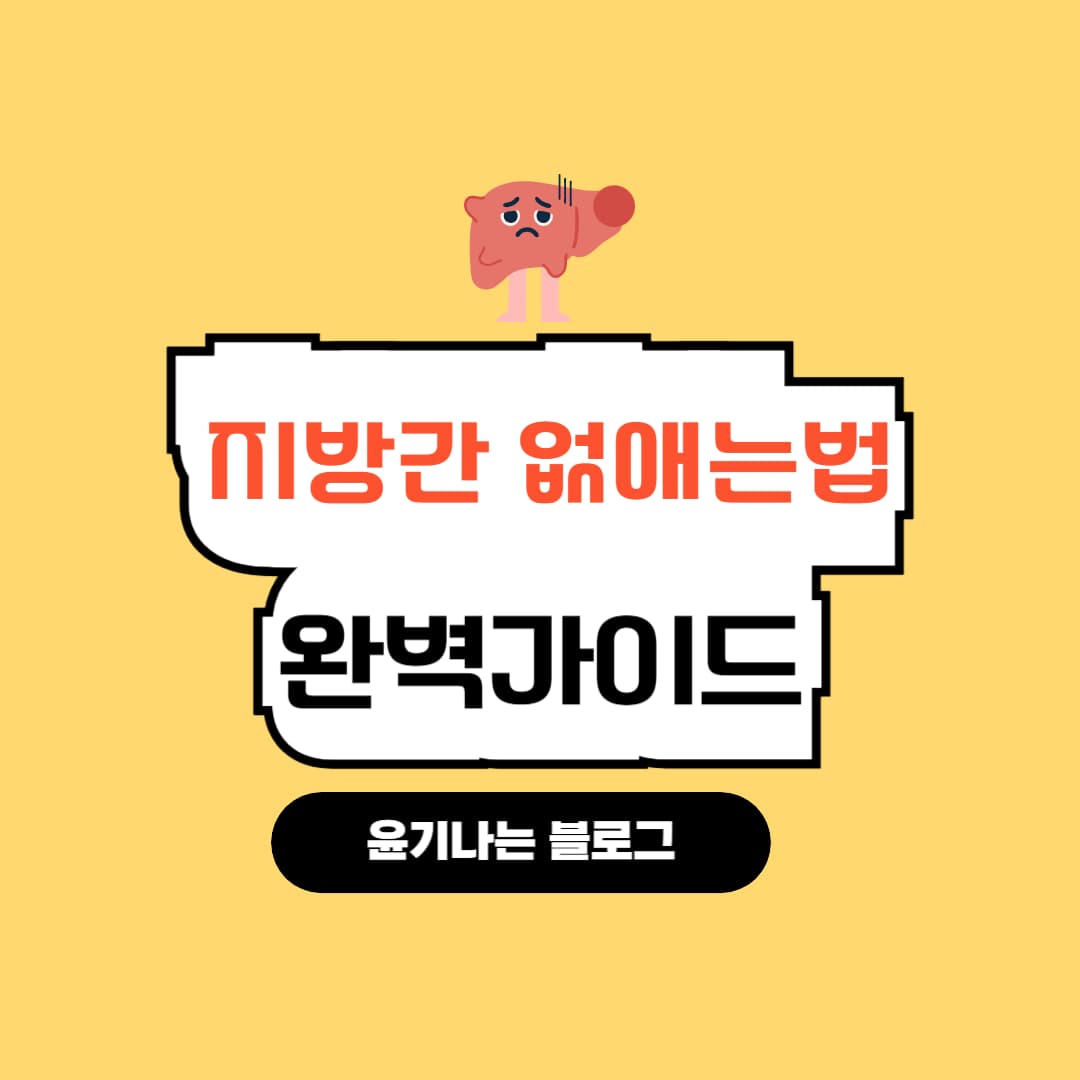 지방간을 예방하고 개선하는 방법 안내