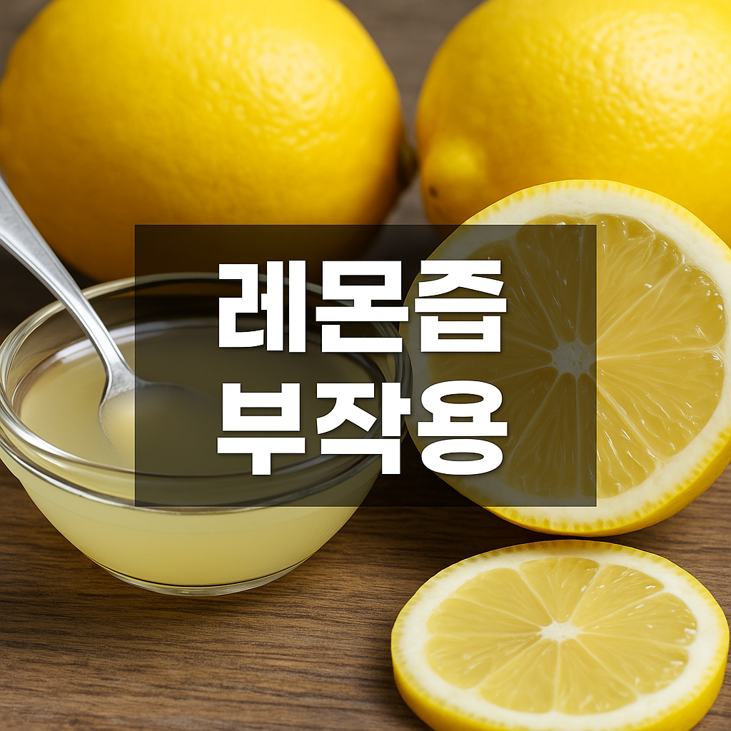 레몬즙 부작용