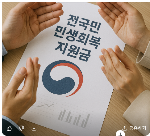 민생회복지원금2025전국민 차들지급사진