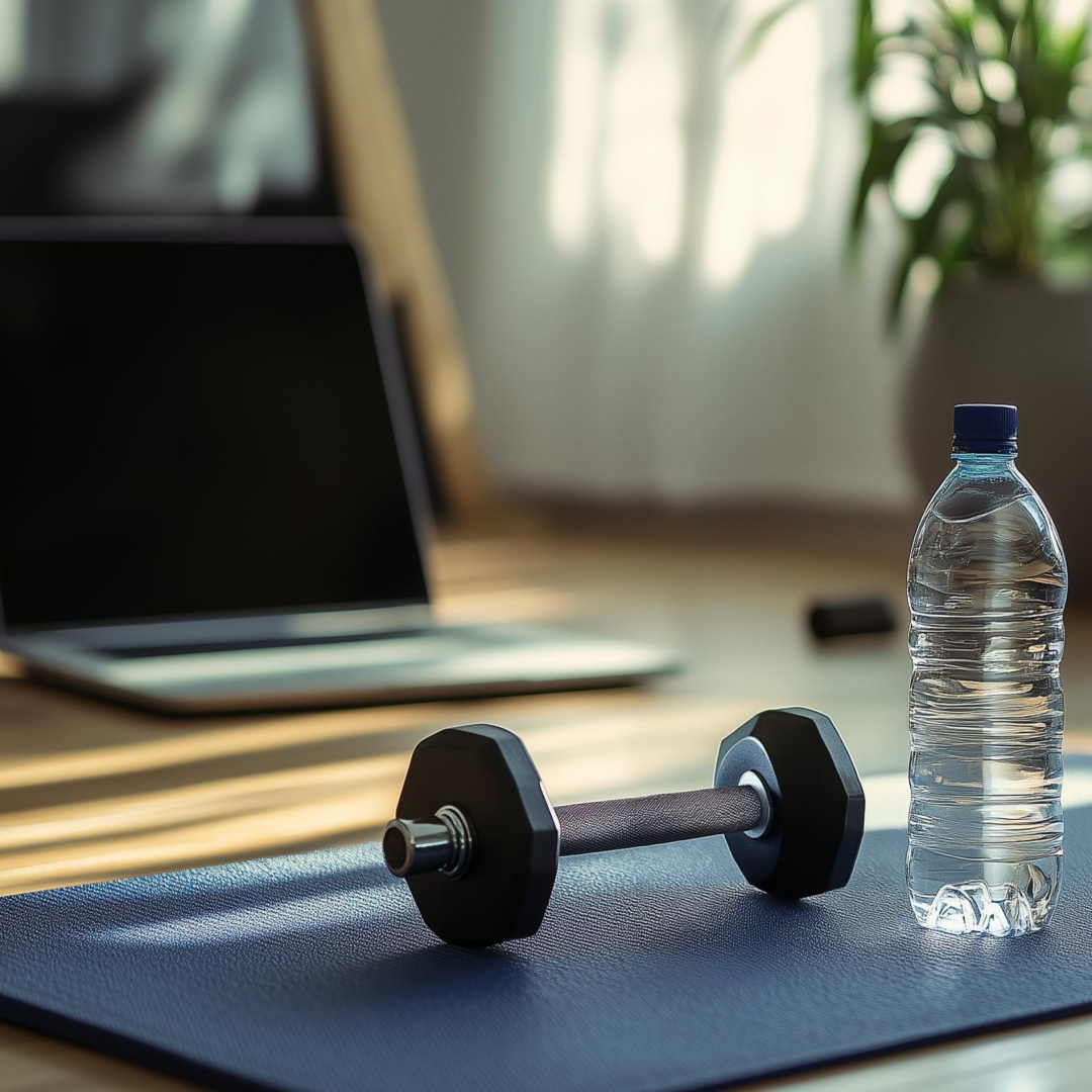 홈트레이닝 준비와 실전 관련 사진