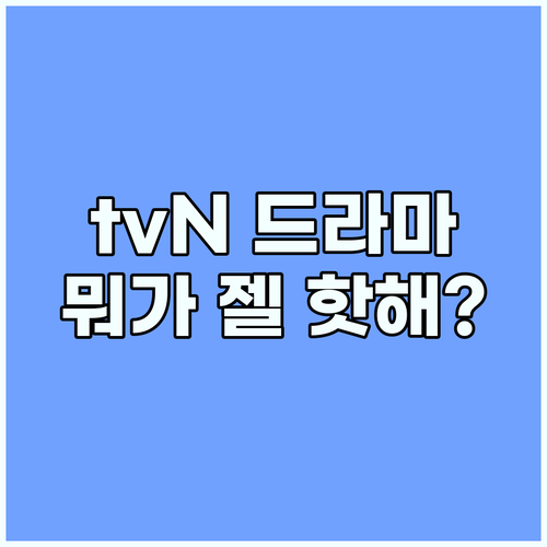 tvN 드라마: 지금 가장 핫한 드라..