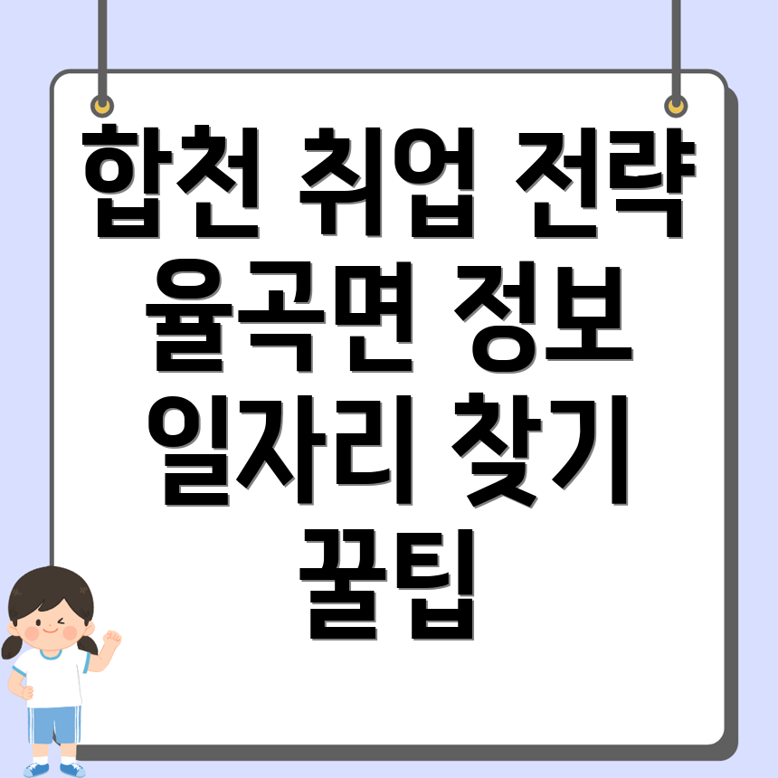 합천군 율곡면 일자리