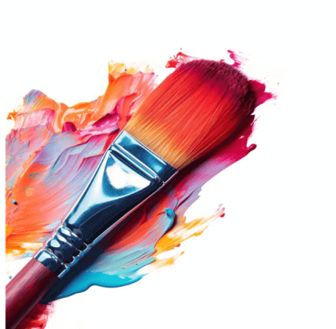 물감위에-올려진-붓