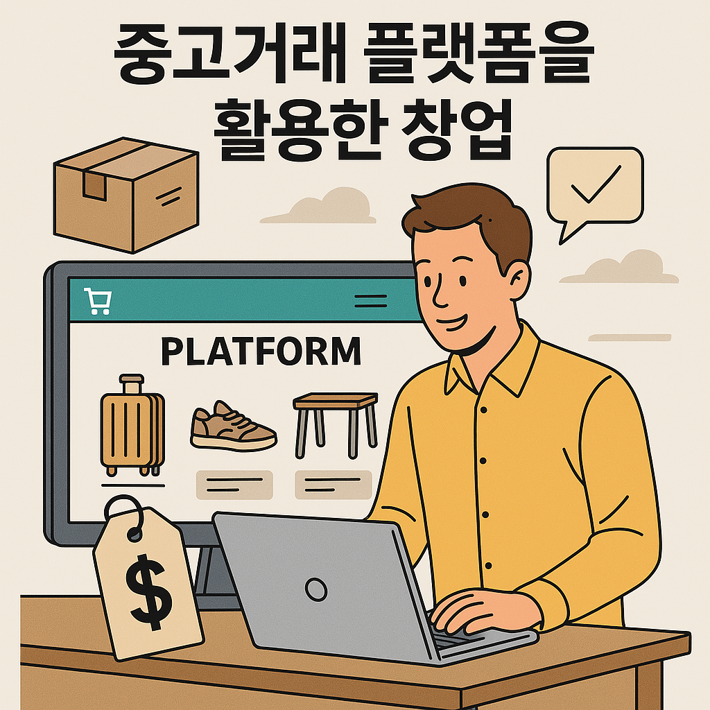 중고거래 플랫폼 창업에 관한 이미지