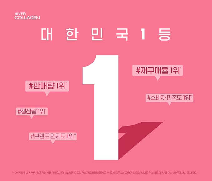 먹는 콜라겐 부문 1위 뉴트리