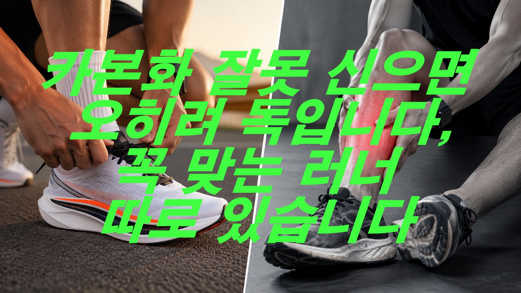 카본화 잘못 신으면 오히려 독입니다, 꼭 맞는 러너 따로 있습니다