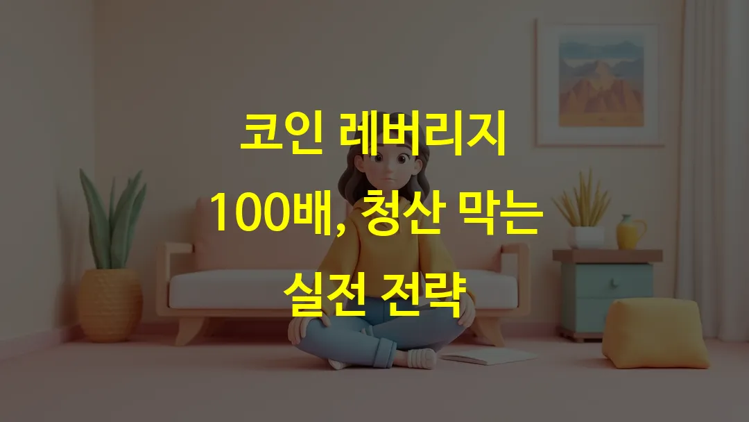 코인 레버리지 100배, 청산 막는 실전 전략
