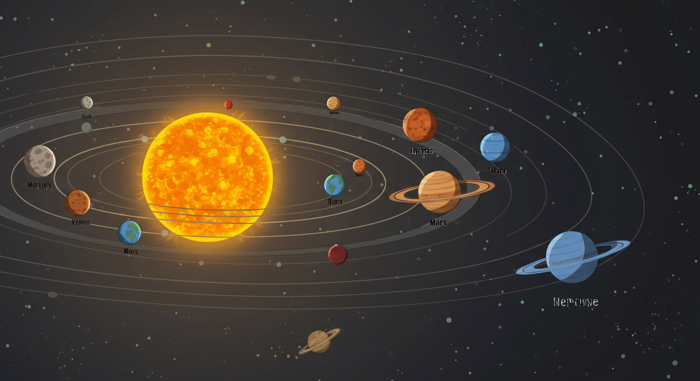태양계 행성 순서와 특징, 한눈에 보기