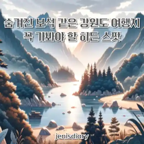 숨겨진 보석 같은 강원도 여행지 추천, 꼭 가봐야 할 히든 스팟