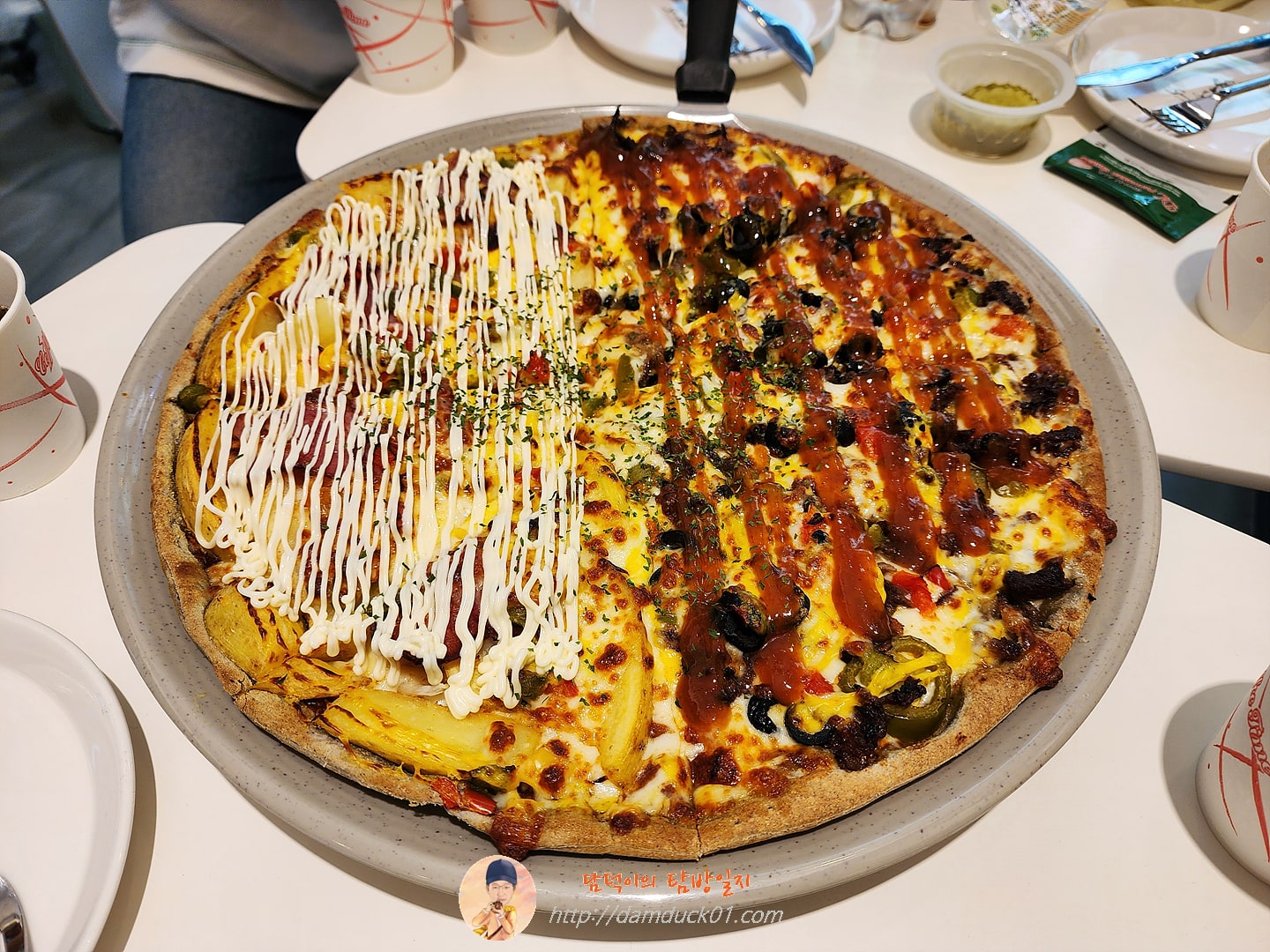 베이컨 포테이토, 할라피뇨 불고기 반반 피자