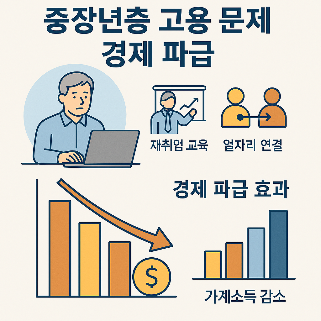 중장년층 고용 문제와 경제 파급 관련 사진