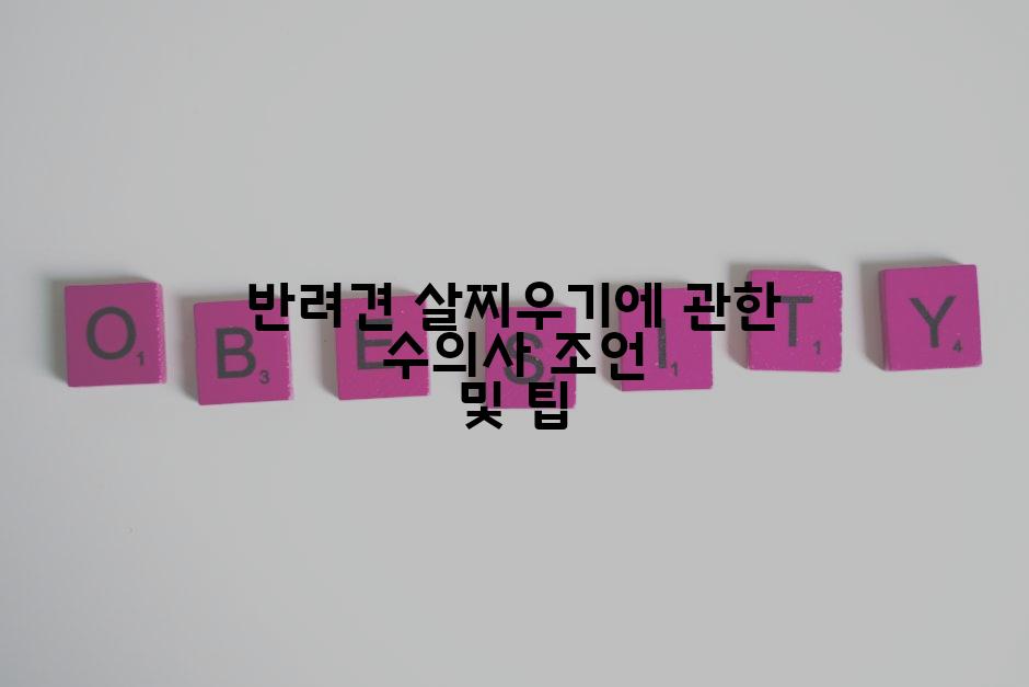 반려견 살찌우기에 관한 수의사 조언 및 팁