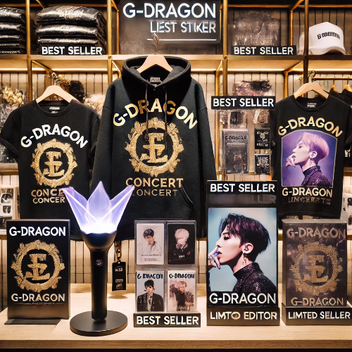 지드래곤 콘서트에서 가장 인기 있는 한정판 굿즈 리스트