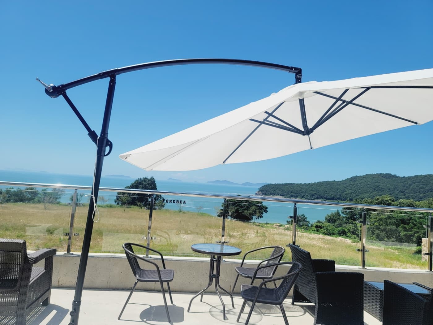 고흥여행 -금산 포르비아 카페 야외 테라스