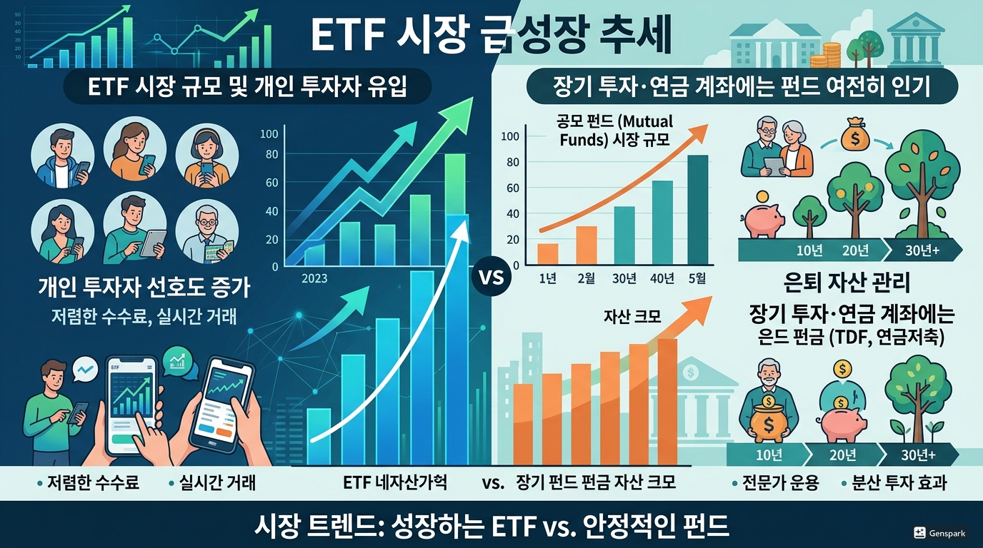 ETF와 펀드의 기본 차이