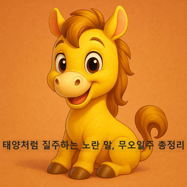 노란 말로 보는 무오일주 특징과 연애운, 성공운