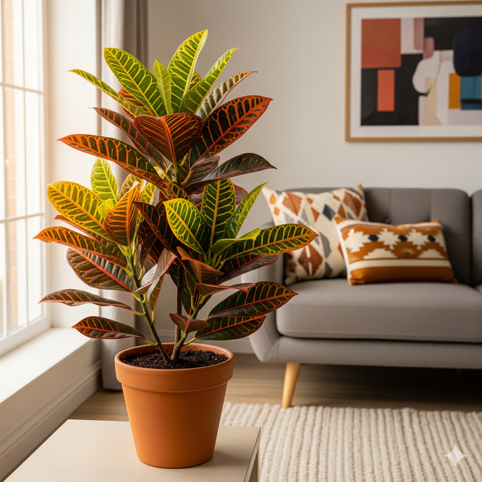 바나나-크로톤-인테리어-효과-거실-관엽식물-인테리어소품