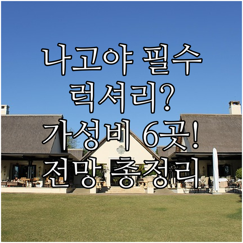 럭셔리부터 가성비까지 나고야 호텔 추..