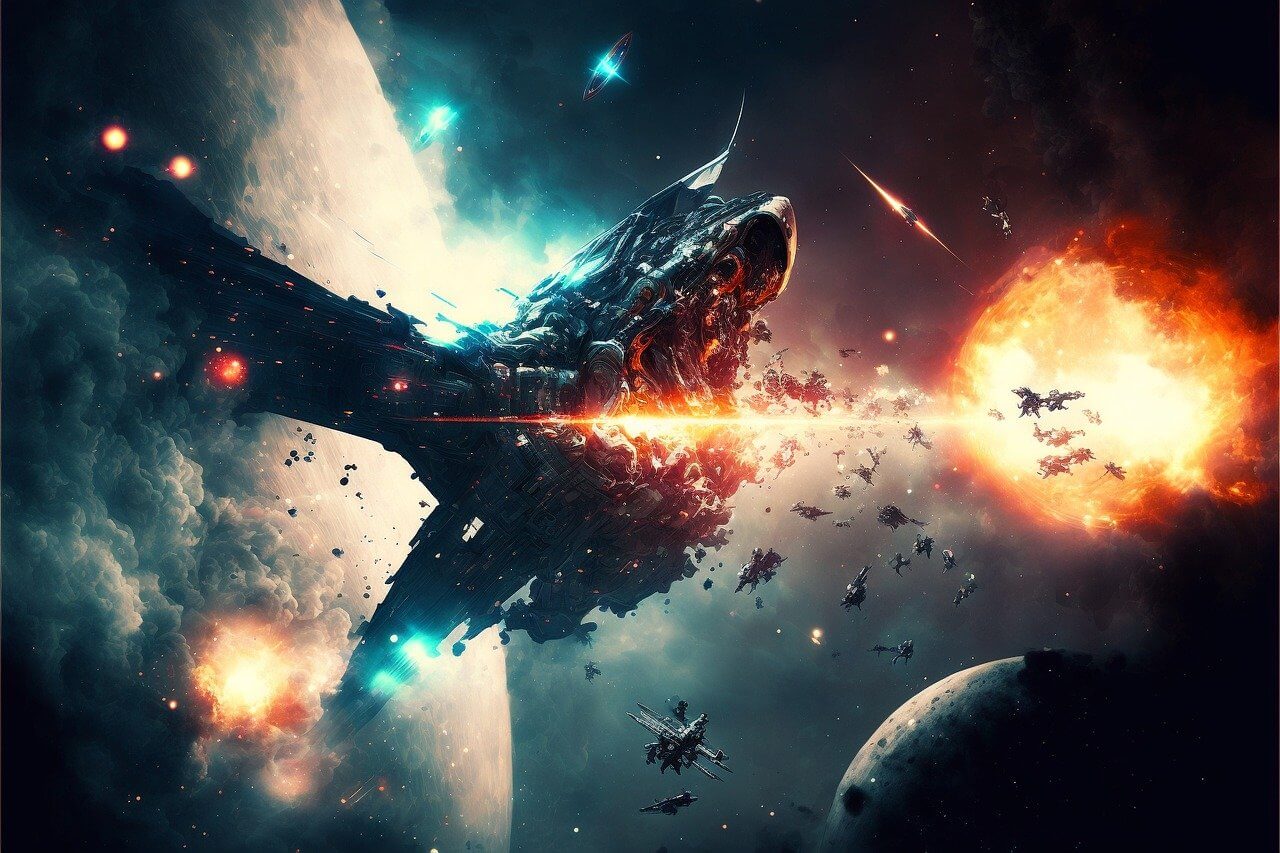 우주 전쟁 상상도