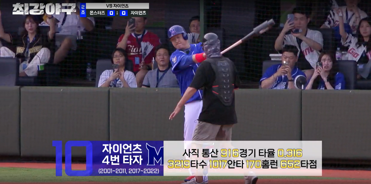 최강야구 시즌3 롯데 자이언츠전 - 몬스터즈 4번타자 이대호