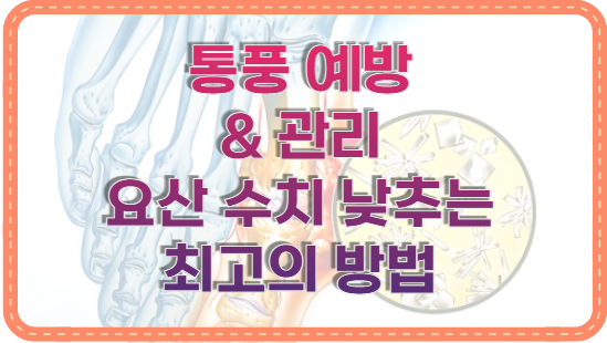 요산 수치 관련 이미지