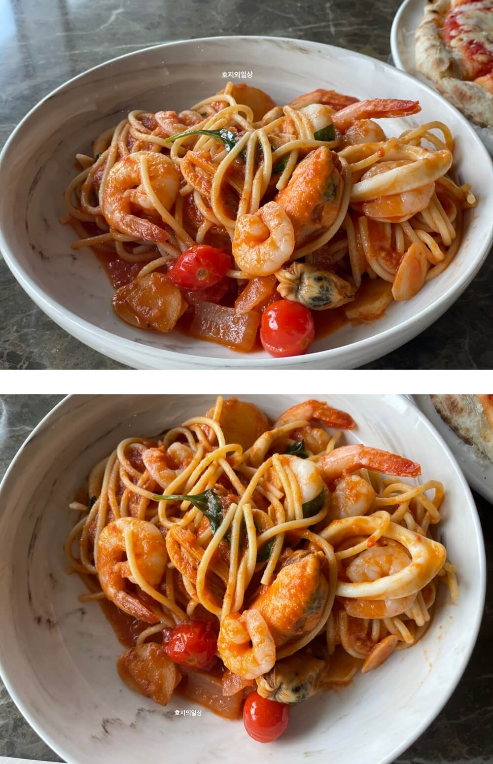 코트야드 메리어트 모모카페 - 해산물 스파게티