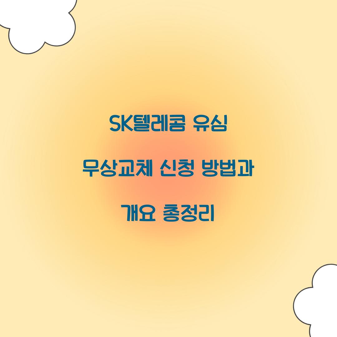 sk텔레콤 유심 무상교체
