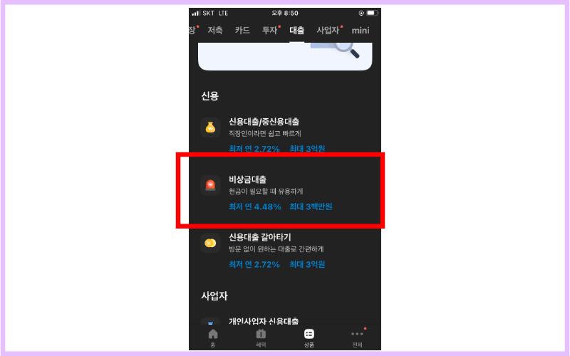 대출-비상금대출